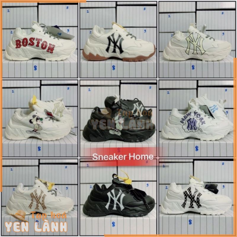 Giày   sneaker nam nữ boston ny newyork trắng đen mickey