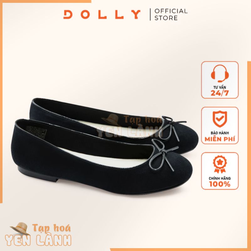 GIÀY BÚP BÊ ĐẾ BỆT DOLLY Mã 1521 ĐEN