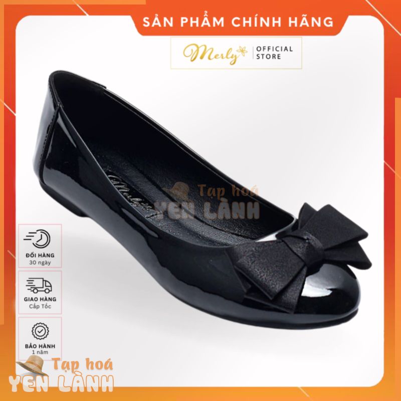 Giày Búp Bê Mũi Tròn Nơ Xinh Merly 1481, Giày Công Sở Nữ Êm Chân, Giày Bít Mũi Nữ, Giày Nữ Hàng Hiệu, Giày Bít Mũi Công