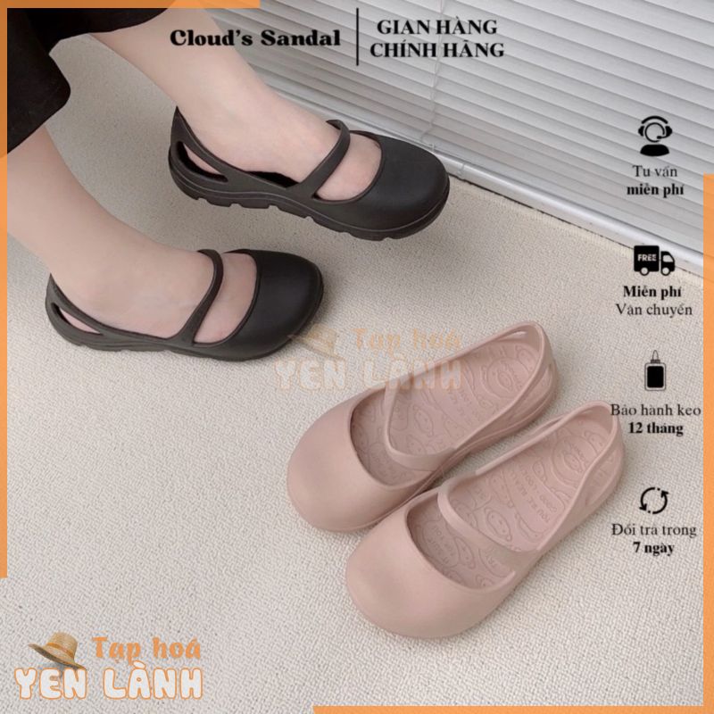 Giày búp bê nữ mũi tròn đi mưa siêu nhẹ -Cloud’s Sandal