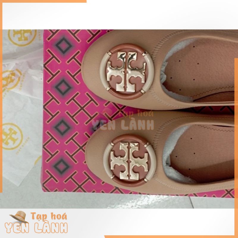 giày bệt búp bê da thật tory burch size 39
