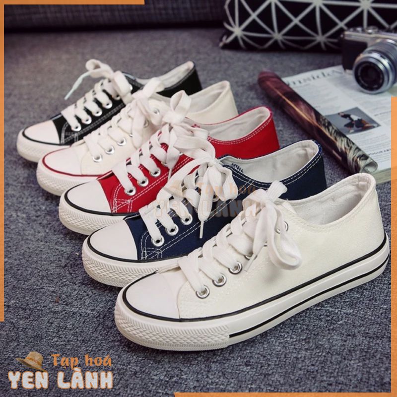 Giày sneaker vải canvas phong cách Hàn Quốc thời trang mùa thu cho nữ