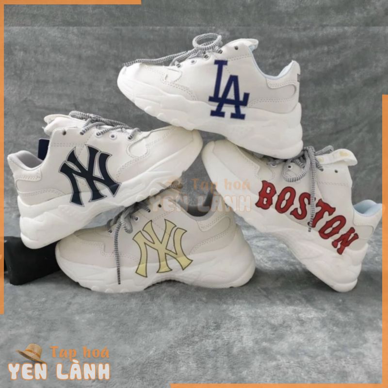 Giày   Boston LA ,NY Đế Nâu, Giày Thể Thao   Giày Sneaker ulzzang thể thao nam nữ cổ ngắn đế độn 5cm tăng chiều cao