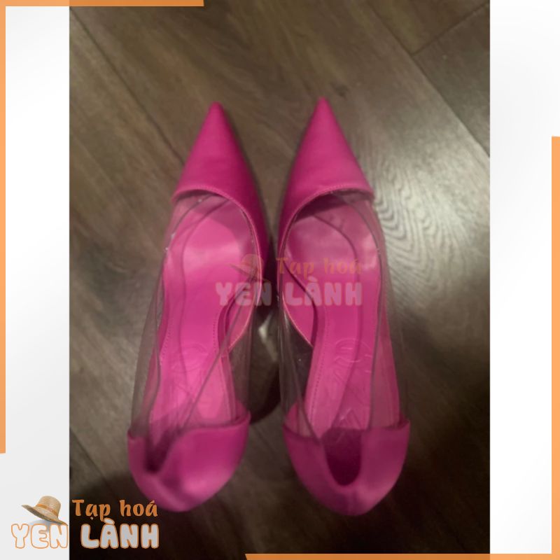 Giày cao gót Mango size 37 màu hồng cánh sen