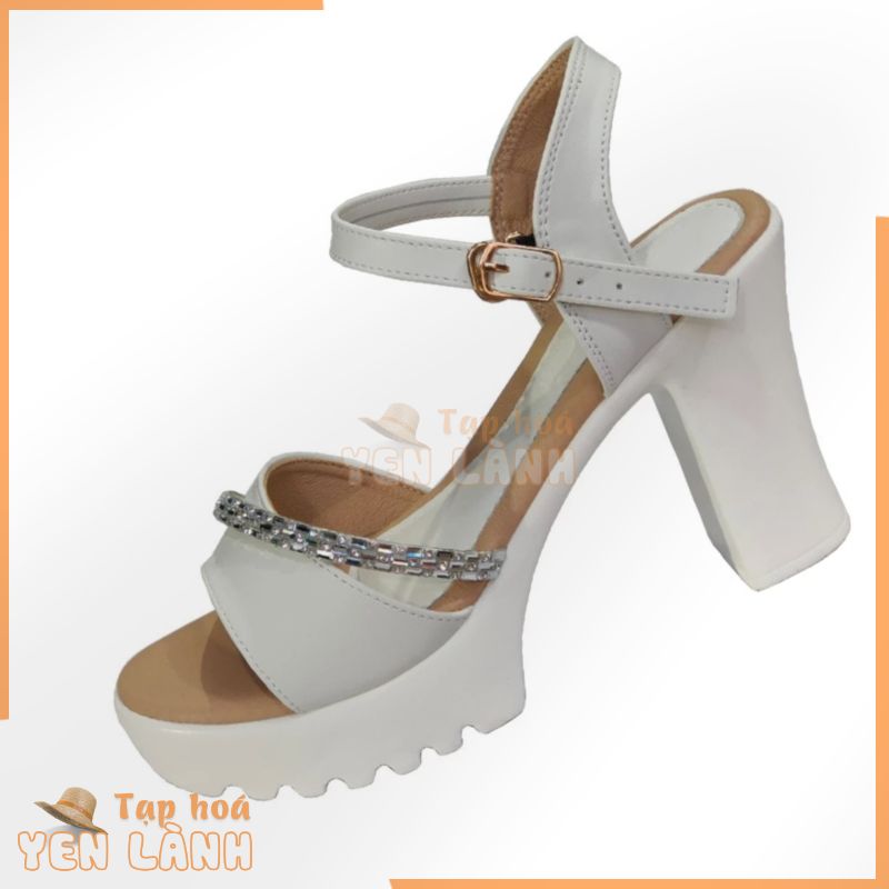 Giày Sandal Nữ Cao Gót SAMTA Da Bò Thật Thời Trang Cao Cấp 10cm DNU2166