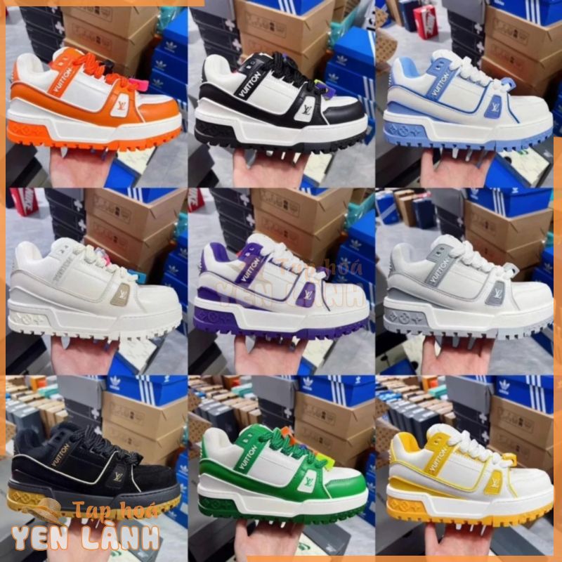 [ Sẵn 44 Cam Sale ] Giày Trainer Maxi Louis Vuitton ” LV ” tăng chiều cao cho nam nữ