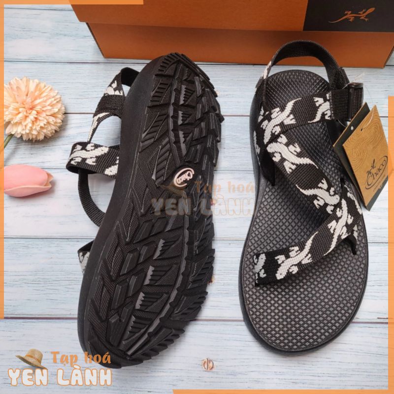 Giày Sandal Nam Chaco Đế Thơm Hương Quế Khử Mùi Mồ Hôi Chân, Dép Chaco Cao Cấp Mã Thằn Lằn Tg23