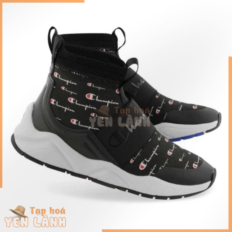 ( Giày Chính Hãng ) Champion Rally Script  Black/White Shoes