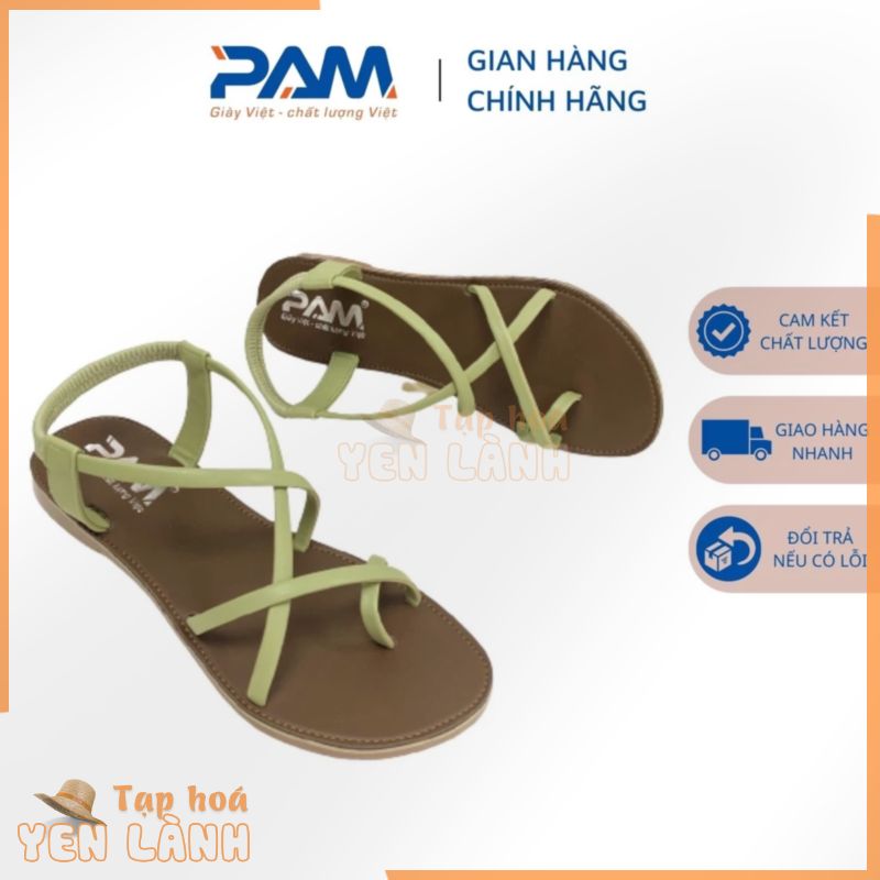 Sandal Nữ PAM Giày Việt – Chất Lượng Việt Quai Mảnh Xỏ Ngón Đế Bệt Tiện Lợi Nhẹ Chân – SDBT804- Size 35-39