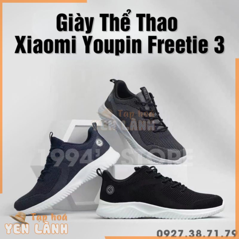 FREESHIP Giày thể thao Xiaomi Youpin FreeTie 3 – Giày sneakers chạy bộ siêu nhẹ Xiaomi Freetie 3