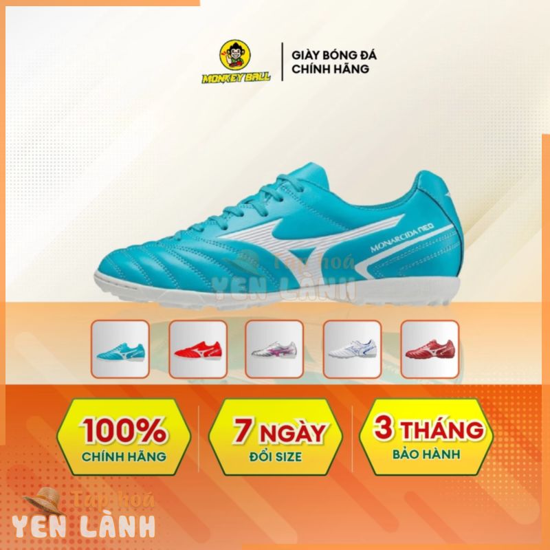 Giày Đá Bóng Nam_MIZUNO Monarcida Neo 2 Select AS TF Chính Hãng – Chất Liệu Da Tổng Hợp, Chạy Êm, Độ Bền Cao