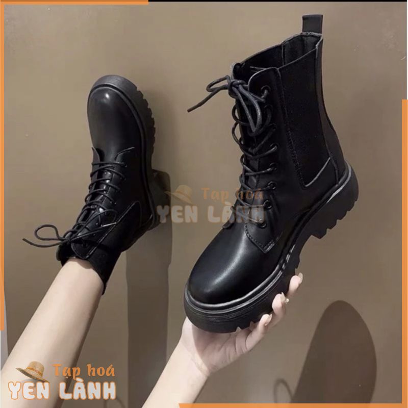 Boot nữ cổ thấp – Giày chiến binh nữ Hàng Quảng Châu loại đẹp