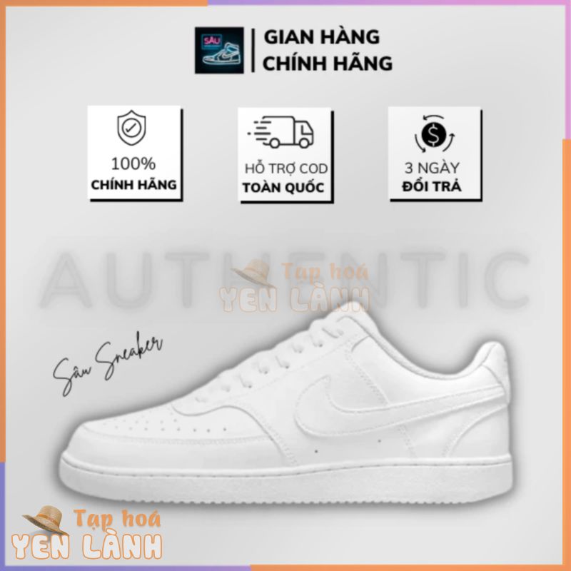 [CHÍNH HÃNG 100%] Giày Nike NAM NỮ Court Vision Low White Next Nature DH2987-100 DH3158-100