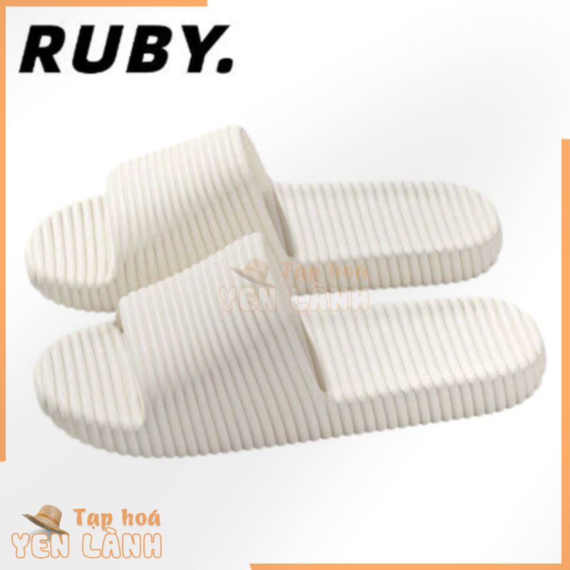 RUBY.Xu hướng thời trang mùa hè Giày nữ bãi biển Giày dép nhà Giày dép đôi giày đơn giản Dần dày Giày dày Kỳ nghỉ chống trượt chống mùi Mềm thoải mái thoáng khí Phụ nữ nam nữ xinh đẹp bền cao gầy Sinh viên tắm phòng tắm