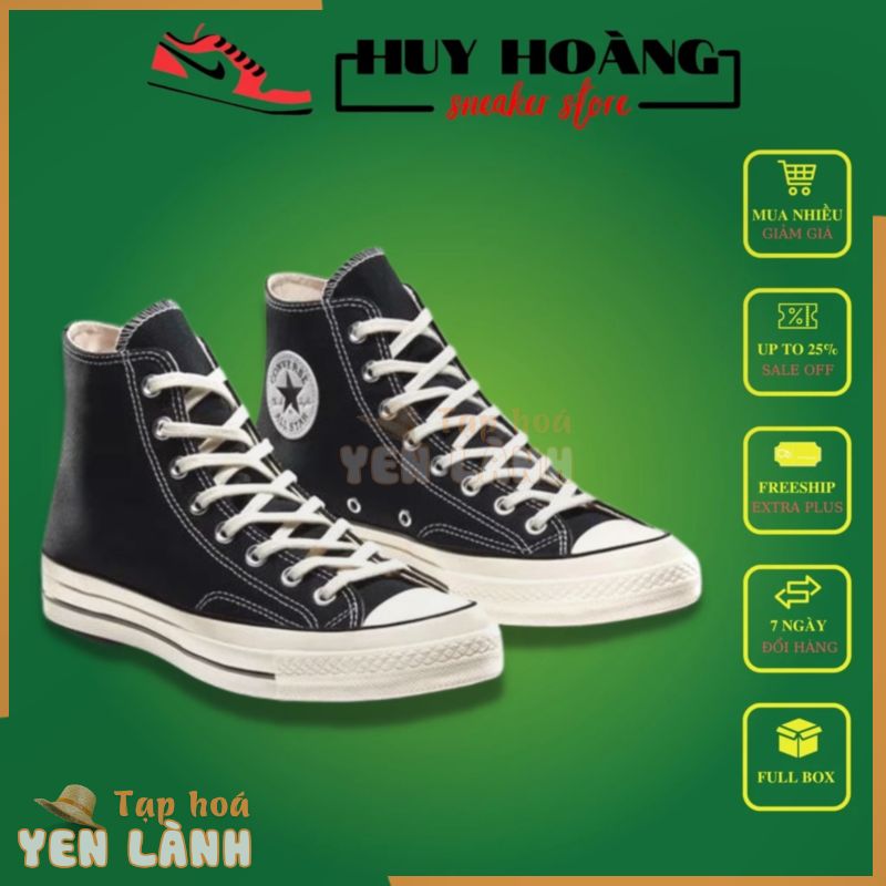 Giày cv Convers Chuck taylor 1970s đen cổ cao nam nữ , giày thể thao nam nữ cv 1970s – huyhoangsneaker3