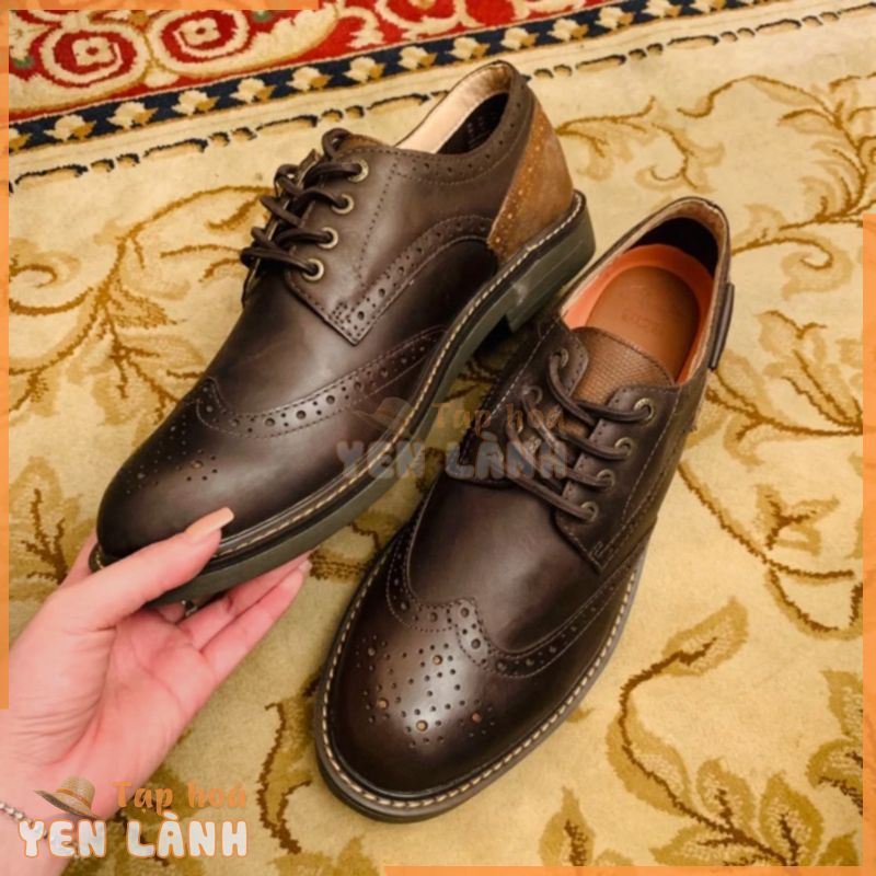 FULL BOX Giày Oxford Nam Giày da thật xuất khẩu Wingtip 1825 Clarks