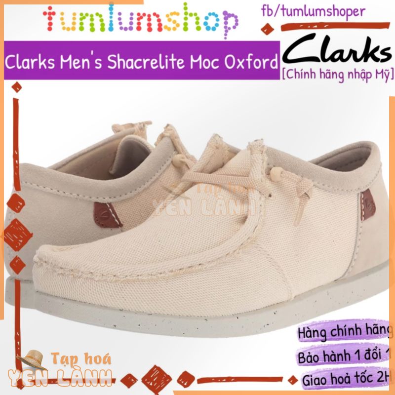 Giầy Clarks Nam Shacrelite Moc Oxford – Chính hãng nhập Mỹ