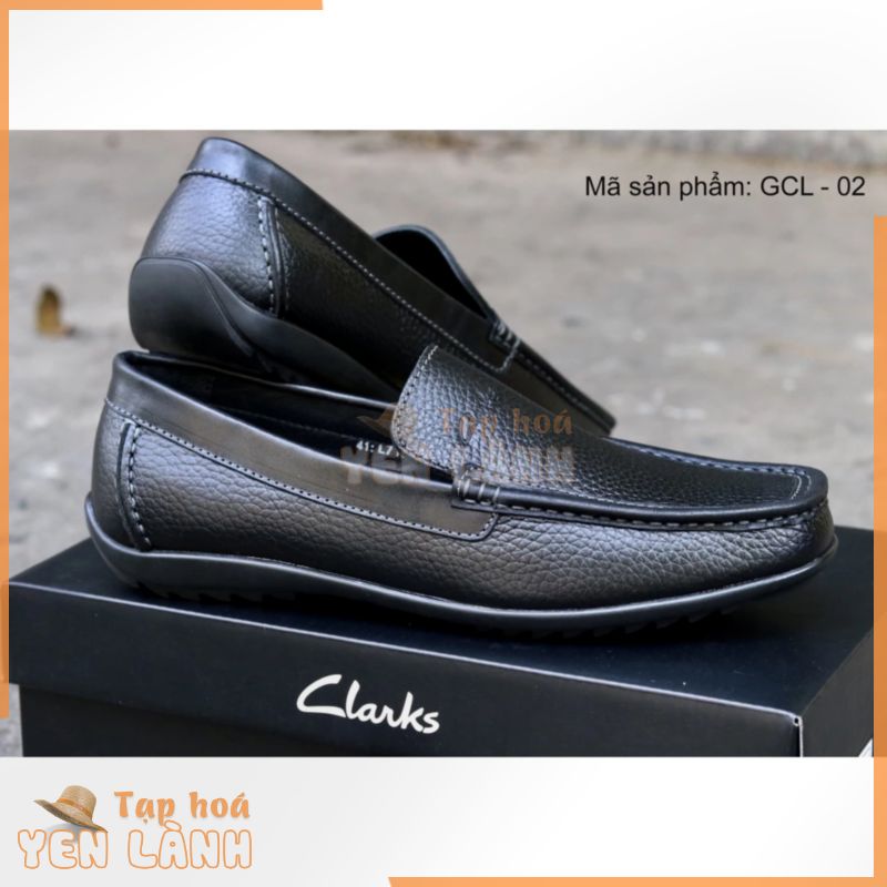 Giày lười CLARKS chính hãng cho nam da bò mềm, nhập khẩu Thái Lan CL02