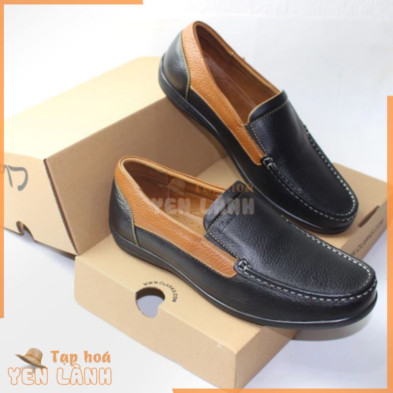 Giày Lười Da Bò Nam Clarks . Giày Mọi Hàng Việt Nam Xuất Khẩu