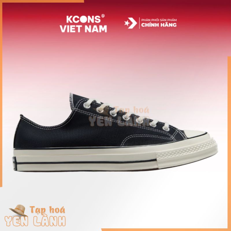 Chuck 70 Black Low | Giày Converse Đen 1970s Cổ Thấp 162058C