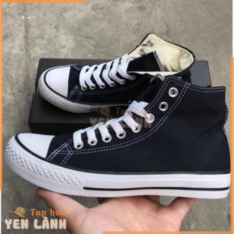 [FULL BOX] Giày Converse Cao Cổ Classic Màu Đen, Trắng Kèm Hộp.