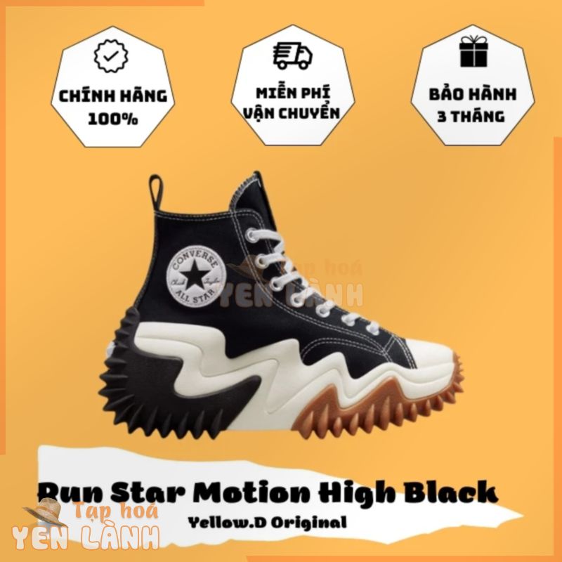 Giày Converse Run Motion chính hãng cổ cao màu đen | 171545C