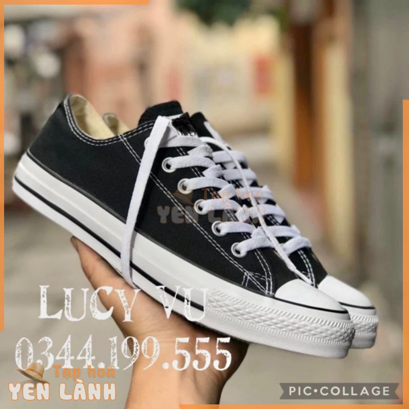 [FULL BOX, TAG] Giày Converse Classic Thời Trang Màu Đen – Trắng Đủ Size Nam Nữ Kèm Hộp