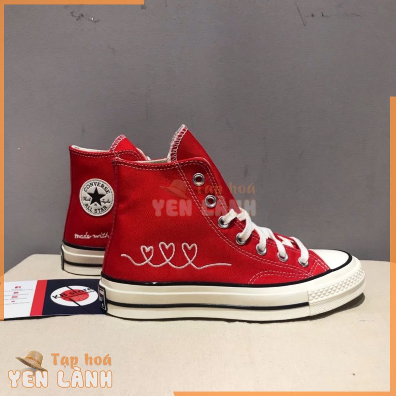 Giày Converse 1970s đỏ cổ cao valentine