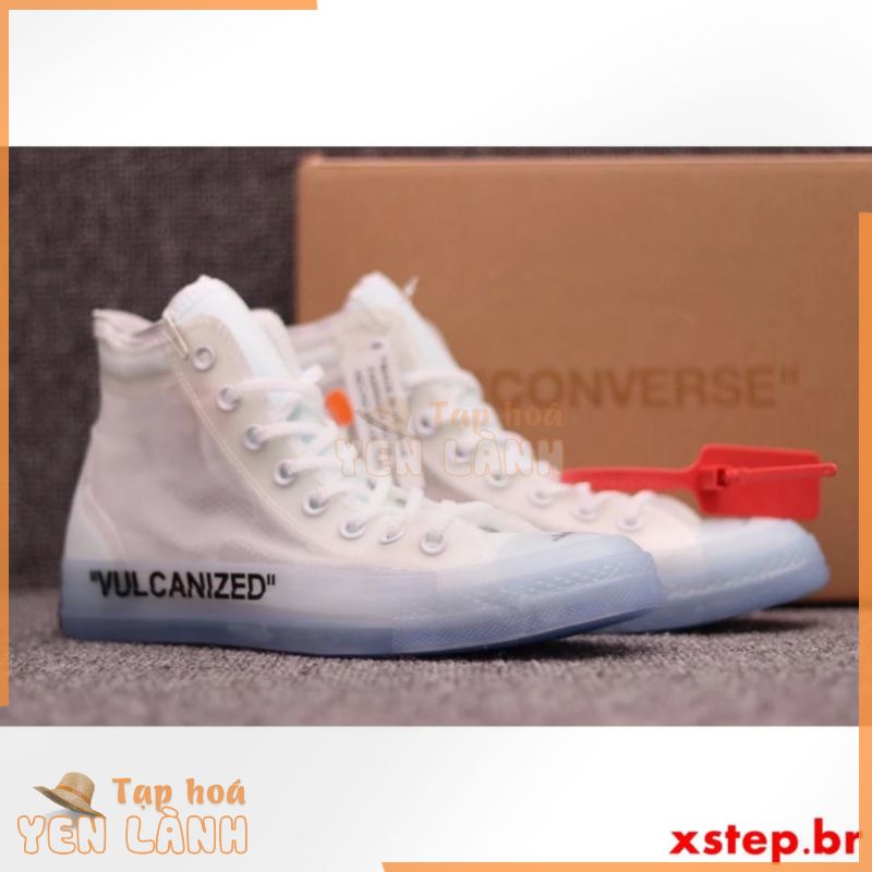 Giày Thể Thao off-white x converse chuck taylor all Starss 70s Cá Tính | 162204Giày Thể Thao canvas Cổ Cao Khung Trong Suốt Thời Trang Cho Nam Và Nữ 044