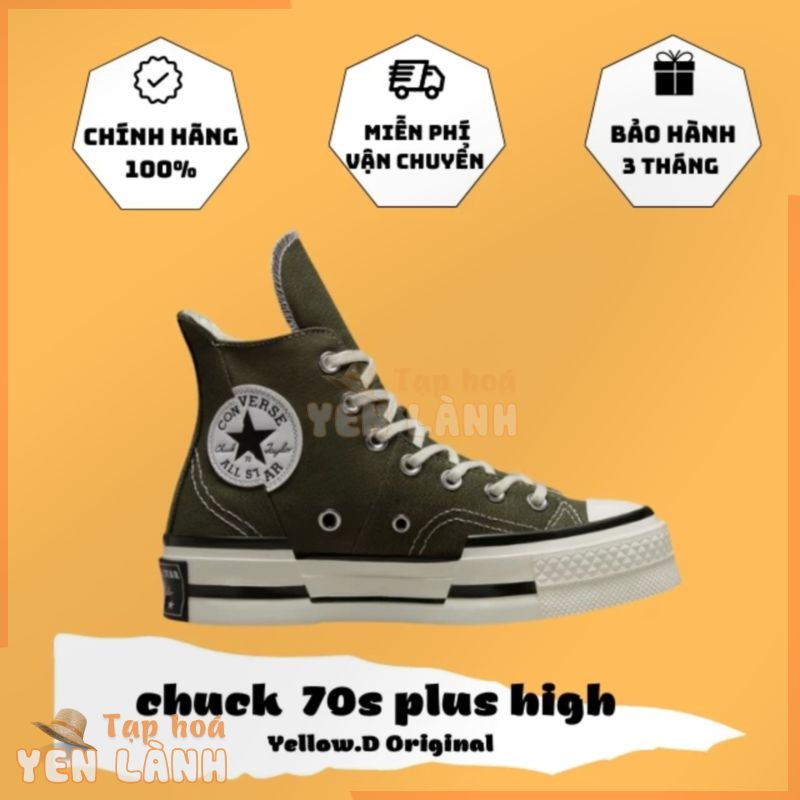 Giày Converse 1970s Plus Canvas Moss Green chính hãng cổ cao màu xanh rêu – A01362C