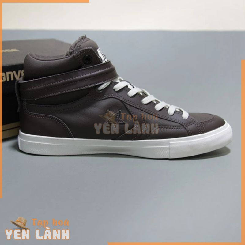 Giày Converse cao cổ da nâu CCDN03