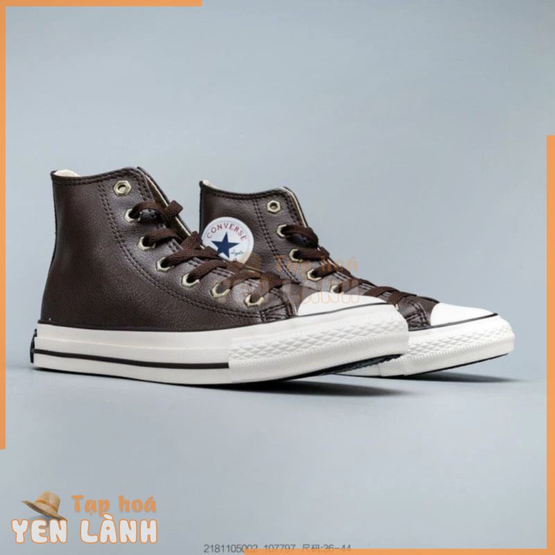 ◆ △ Converse 2019 mẫu cổ điển giày da màu nâu cặp đôi nam nữ