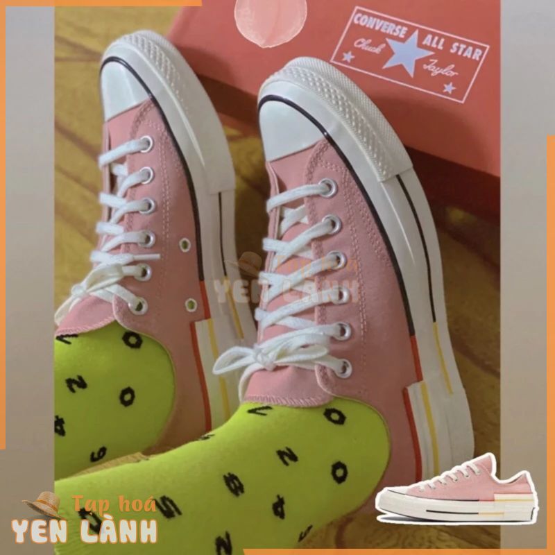 Tiger Sneakers – Giày Converse 1970s Coral Pink chính hãng cổ thấp màu hồng | 570788C (CÓ TEM SIZE)