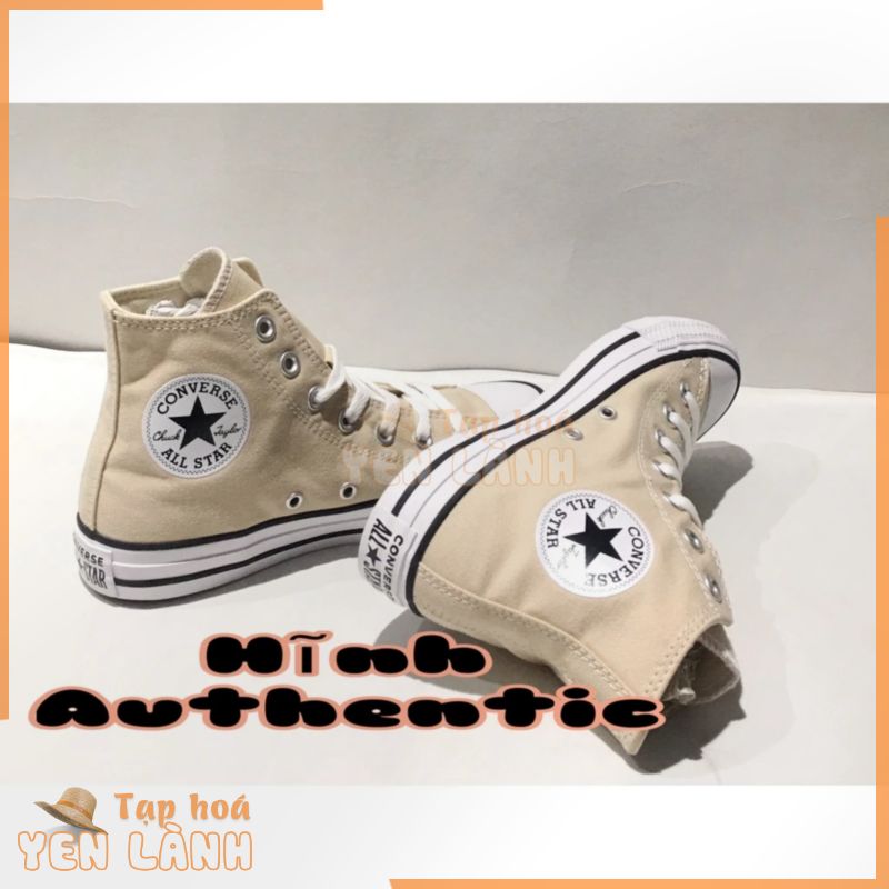 Giày Converse Chuck Taylor All Star Seasonal màu cà phê sữa cổ cao