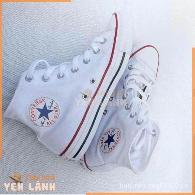 Giày giấy cói trắng converse nhập khẩu cao cấp Việt Nam đi học nam nữ quà tặng