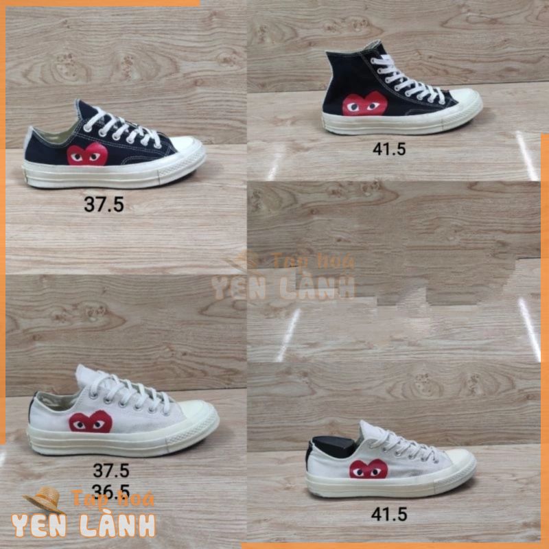 (2hand) giày converse 70s cdg trái tim