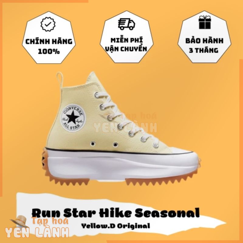 [ CHÍNH HÃNG ] giày sneaker CONVERSE Run Star Hike cao cổ vàng – A02132C