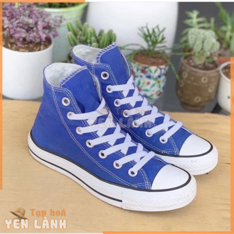 Giày Converse blue sneakers 2hand real chân 23cm 37 vn