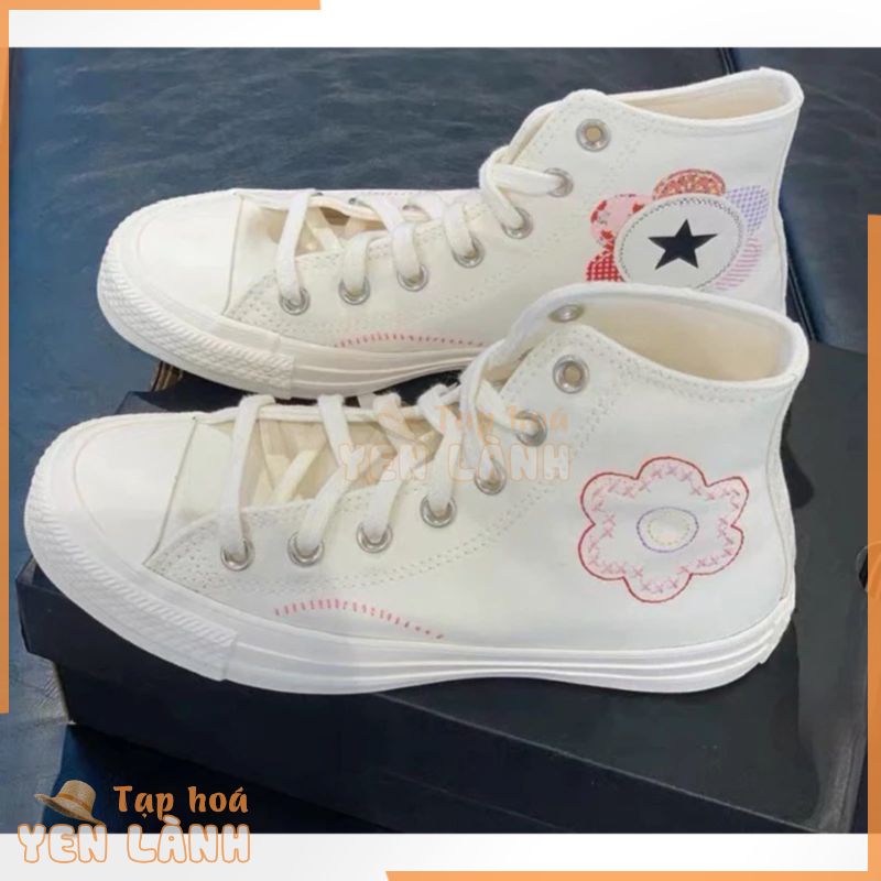 Giày Sneaker Convers Chuck Taylor Cream v2 Full Box , Giày Thể Thao Nam Nữ Convers Chuck Taylor Cream v2 Xịn Sò  CV HOA