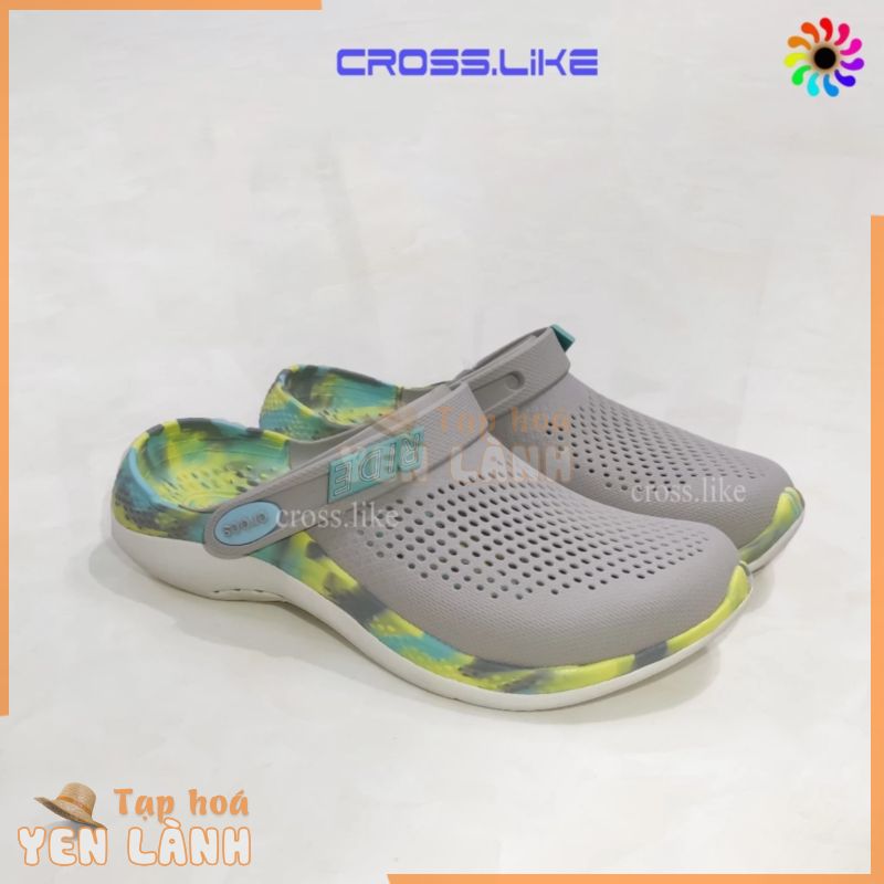 Dép sục nam nữ – GIÀY DÉP CLOG UNISEX CROSS LITERIDE 360 , sục nhựa siêu bền, đi mưa, nhiều màu,