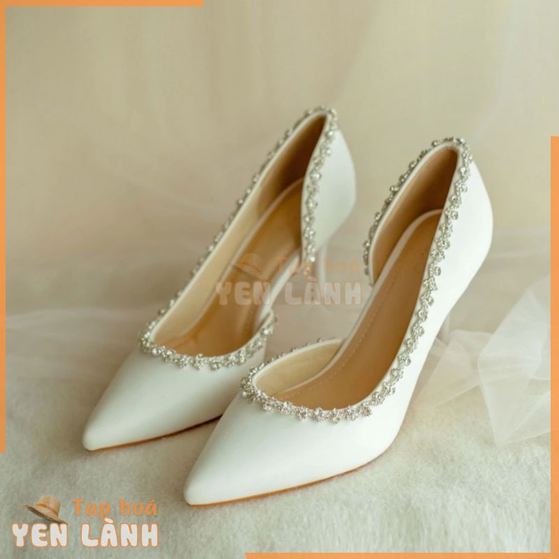 GIÀY CƯỚI CÔ DÂU BEJO H51 XOÀN ĐÁ WEDDING SHOES