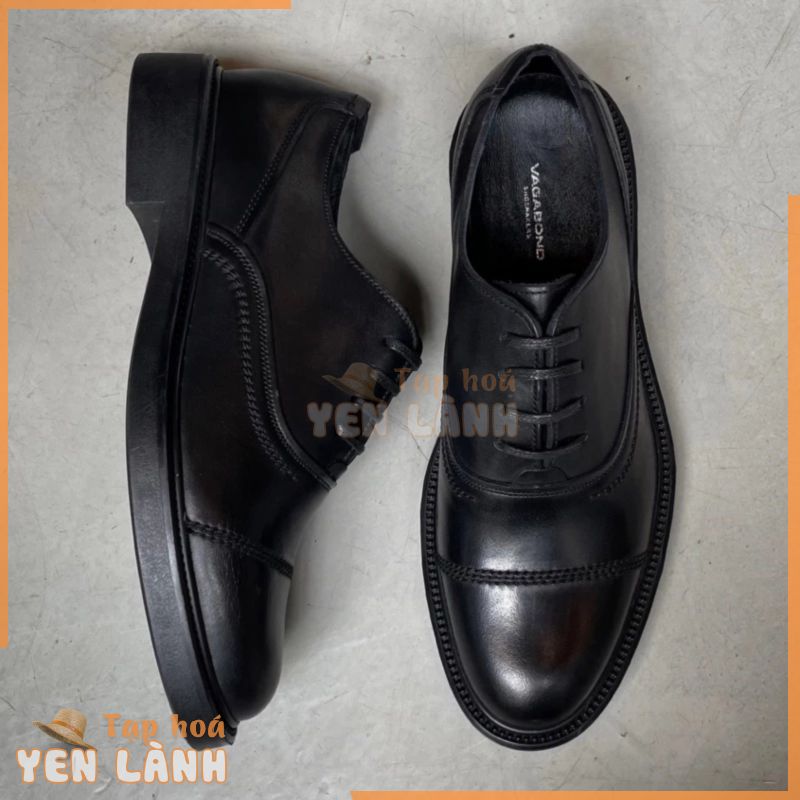 [GIÀY OXFORD] ®VAGABOND OXFORD VER2 fullblack | BẢN CHÍNH PHẨM | giày tây công sở nam, giày cưới nam