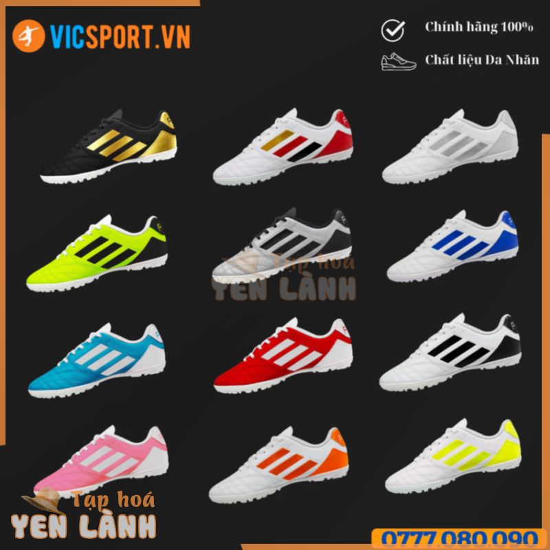 (Tặng Vớ) Giày Đá Bóng GEET 3 Sọc Da Nhăn F50, Giày Đá Banh Sân Nhân Tạo Size 39 – 44  – Vicsport