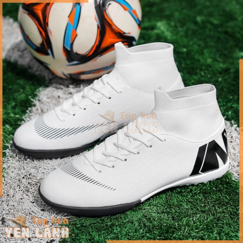 TF Soccer Shoes 35-44 Giày bóng đá cổ cao đế đinh dài phong cách trẻ trung dành cho học sinh tiểu học