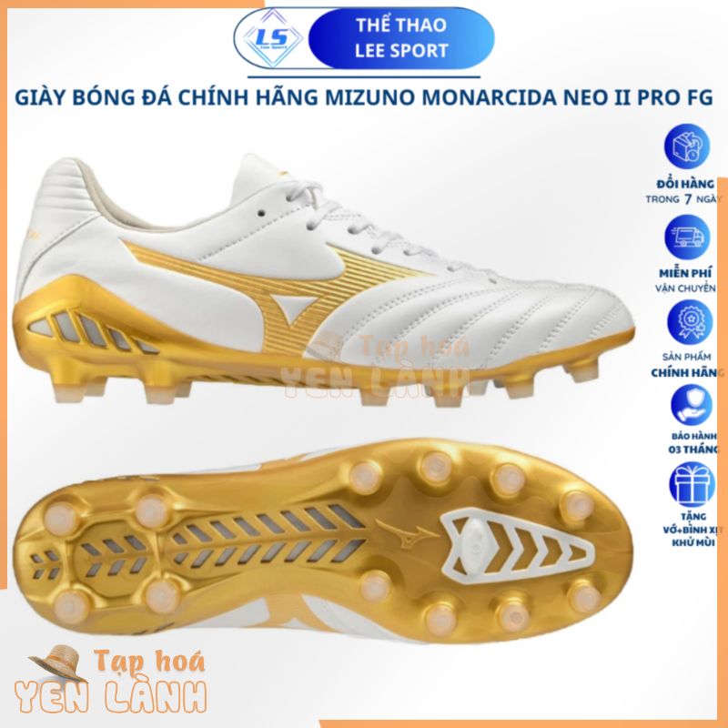 Giày đá bóng sân cỏ tự nhiên Mizuno MONARCIDA NEO II PRO FG [TẶNGTẤT+ XỊT KHỬ MÙI]