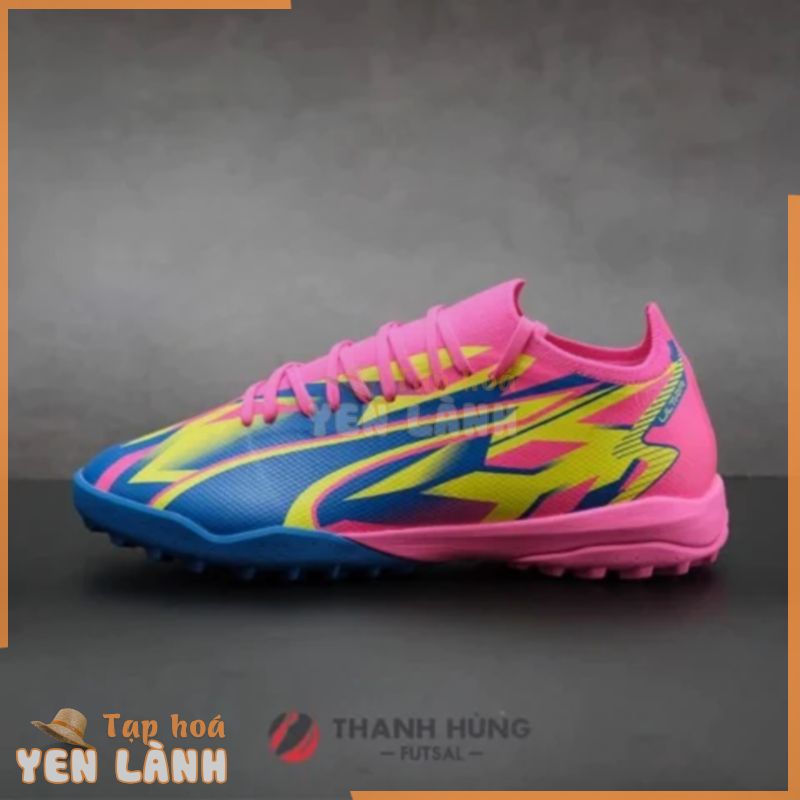 GIÀY ĐÁ BÓNG CHÍNH HÃNG  PUMA ULTRA MATCH ENERGY TT – 107544-01 – HỒNG/XANH