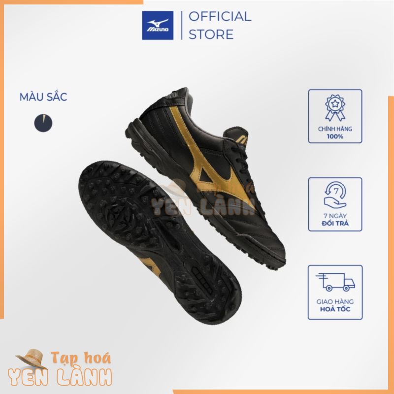 Giày đá bóng Mizuno Morelia II Pro As, đinh thấp, da thật Kangaroo thượng hạng, sân cỏ tự nhiên, giảm chấn cao cấp