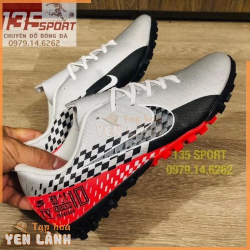 Giày Đá Bóng Trẻ Em Vapor 13 Neymar Đỏ Bạc TF(Size 35-38) bán chạy ! ,, . ,, .