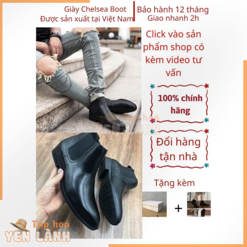 Giày Chelsea Boot Da Bò Nguyên Tấm Đẳng Cấp Hàng Việt Nam