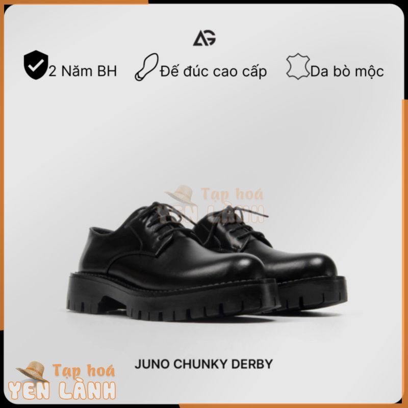 Giày nam da bò cao cấp nhập khẩu handmade The Juno Chunky Derby August CK04 chính hãng bảo hành 12 tháng